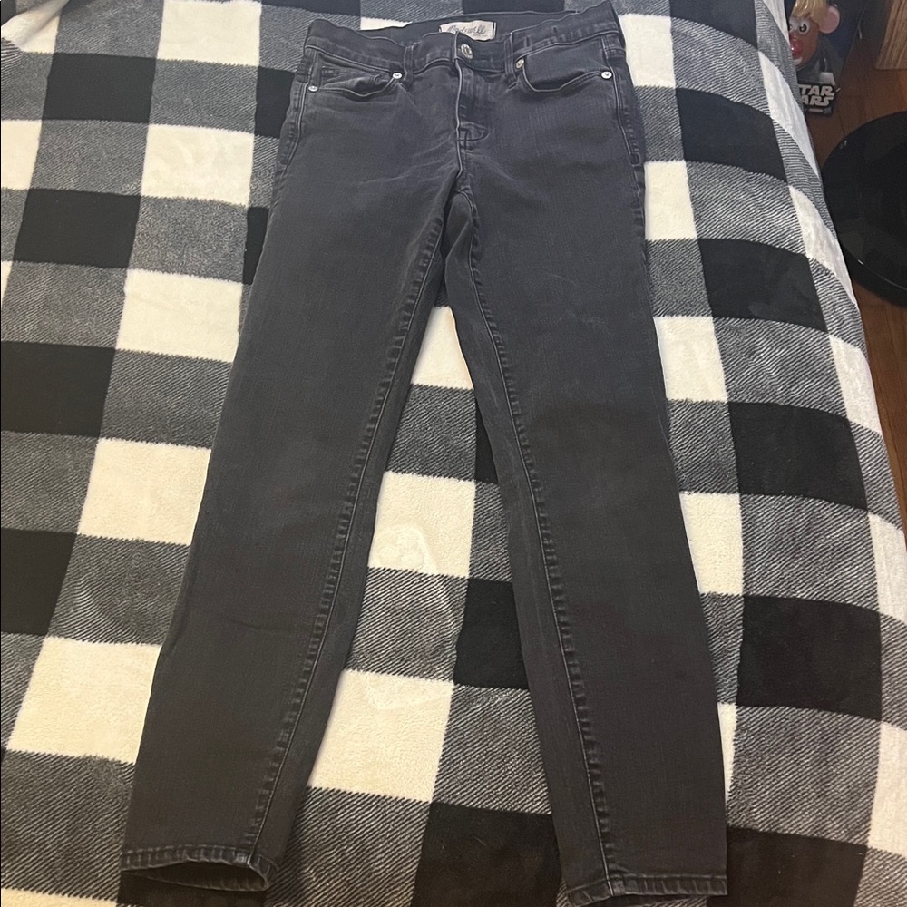 Madewell Black / Charcoal Gray Skinny Jeans for Women High Riser Skinny size 26